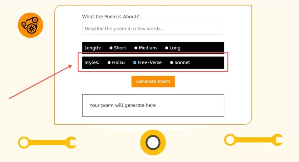 Choose the Style of desired poem